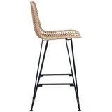  Barski stolac 2 pcs 44 x 52 x 111 cm Ratan i čelik | shoptok.hr