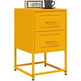  Noćni ormarići 2 kom boja senfa 36 x 39 x 60,5 cm čelični | shoptok.hr