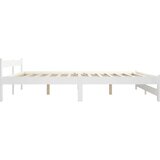  Posteljni okvir bel iz trdne borovine 120x200 cm, (20647294) | Shoptok.si