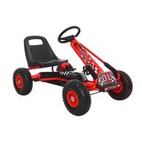  Go-Kart na pedale A-15 s pumpanim kotačima - crveni Cijene