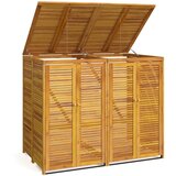  Spremište za 2 kante za smeće 140x89x117cm masivno drvo bagrema | shoptok.hr