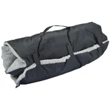črna podloga za pse iz sherpa flisa 50x80 cm