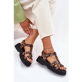 Boto Ladies Eco Leather Sandals With Buckles Leopard Jeneliena | Shoptok.si