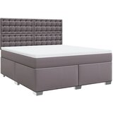 vidaXL Krevet s oprugama i madracem sivi 180 x 200 cm od umjetne kože | shoptok.hr