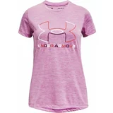 Under Armour TECH BL TWIST SS Majica za djevojčice, ružičasta, veličina