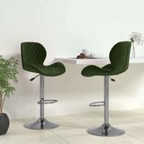 vidaXL Barski stolčki 2 kosa temno zelen žamet, (20968059) | Shoptok.si