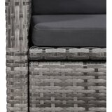  7-dijelni vrtni blagovaonski set s jastucima sivi | shoptok.hr