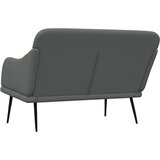  Klupa tamnosiva 110 x76 x 80 cm od tkanine | shoptok.hr