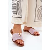 Boto Women's Flat Sandals With Decorative Details Purple Saliena | ePonuda.com