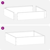 vidaXL Robovi trave Črna 50 x 50 x 13 cm Jeklo | Shoptok.si