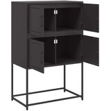 vidaXL Komoda crna 68,5 x 38,5 x 107 cm čelična | shoptok.hr