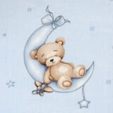 Interbaby Rachel dekica 110x140 Mjesec plava | shoptok.hr