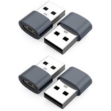 INF Komplet 4x USB na USB-C adapterjev – Type-C v USB-A, USB 2.0 polnjenje in podatki Gray, (5000277091) | Shoptok.si
