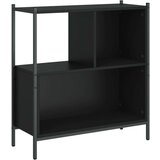  Knjižna omara črna 72x28x77,5 cm inženirski les | Shoptok.si