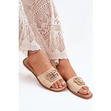 Boto Flat Women's Slippers With Decorative Detail Beige Nenitta | ePonuda.com