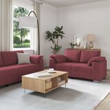 SOFA 2 pcs Vinska crvena 219 x 80 x 82 cm tkanina | shoptok.hr
