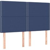  Posteljno vzglavje modro 144x5x118/128 cm blago, (20951772) | Shoptok.si