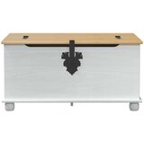 STORAGE box s ladicama Bijelo 90 x78 x 45 cm Čvrsto borovo drvo - Bijelo | shoptok.hr