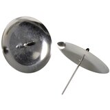 RAYHER Svečnik za adventne sveče, 8 cm, srebrn, 4 kom., (20633779) | Shoptok.si