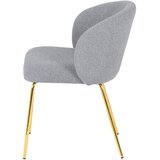 Mömax stol, les, kovina, tekstil siva | Shoptok.si
