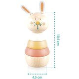 Zopa Wooden Rings Toy animal životinjica za slaganje od drva Bear 1 kom | shoptok.hr