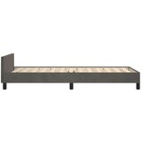  Okvir za krevet s uzglavljem tamnosivi 90x190 cm baršunasti | shoptok.hr