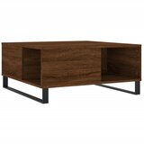 Maison Chic Klubska mizica - kavna mizica - Nizka mizica rjavi hrast 80x80x36,5 cm inženirski les, (21752899) Cene