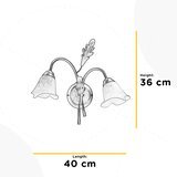  ONLI - Zidno svetlo QUERCIA 2xE14/6W/230V | Eponuda.com