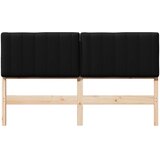  Tapecirani uzglavlje Smeđa i crna 150 cm Čvrsto borovo drvo | shoptok.hr