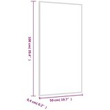  Zidno ogledalo 50 x 100 cm stakleno pravokutno | shoptok.hr