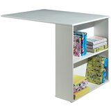 Vipack Bela dvignjena otroška postelja iz masivnega bora s prostorom za shranjevanje z letvenim dnom 90x200 cm Scott – | Shoptok.si