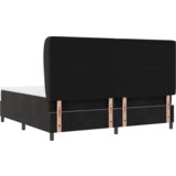 Box Spring Krevet s Madracem Crna 200x200 cm Baršun | shoptok.hr
