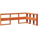  Knjižna postelja brez vzmetnice vošč. rjava 120x190 cm borovina, (21791740) | Shoptok.si