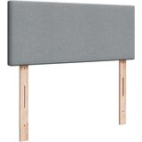 vidaXL Boxspring postelja z vzmetnico svetlo siva 120x190 cm blago | Shoptok.si