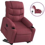 vidaXL Električni naslonjač na podizanje od tkanine boja vina | shoptok.hr