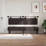  Držeće uzglavlje Zidne Tamno smeđa 190 x 55 x 5 cm tkanina - Tamno smeđa 180 cm bez LED svjetla | shoptok.hr
