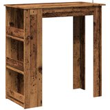  Barski stol sa policom za odlaganje Staro drvo 102x50x103,5 cm | shoptok.hr