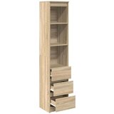 vidaXL Visoka ploča sonoma hrast 37,5x35x180 cm izrađeno drvo | shoptok.hr