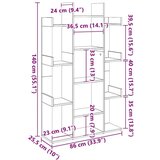 vidaXL ormarić za knjige boja hrasta sonome 86 x 25,5 x 140 cm iverica | shoptok.hr