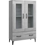  Visoka komoda boja hrasta sonome 70x31x115 cm konstruirano drvo Siva | Shoptok.si