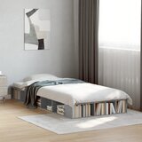 Maison Chic Posteljni okvir - Enojna postelja - Postelja za odrasle betonsko siv 90x200 cm inženirski les-J6440, (21763275) | Shoptok.si