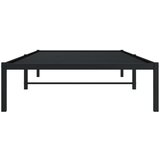 Metalni Kovinski posteljni okvir črn 100x200 cm | Shoptok.si