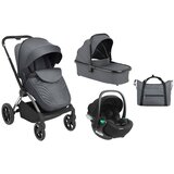 Kikka Boo Kolica Kara 3in1 premium set sa autosedištem I-Xtend I-size i tvrdom korpom Grey Cene