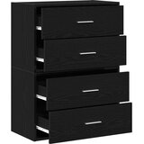  Ormari s 2 ladice 2 kom crni hrast 60x31x40cm konstruirano drvo | shoptok.hr
