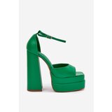 Boto Women's Sandals On Heels And Platform Green Beloria | Shoptok.si