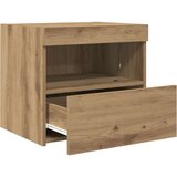  Noćni ormarići s LED svjetlima 2 komada Artisan hrast 50x40x45 cm | shoptok.hr