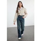Trendyol Navy Blue High Waist Wide Leg Jeans | Shoptok.si