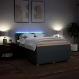  Krevet s oprugama i madracem tamnosivi 140x190 cm od tkanine | shoptok.hr