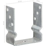 vidaXL Ograjna sidra 12 kosov srebrna 12x6x15 cm pocinkano jeklo | Shoptok.si