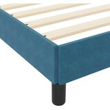 Box Postelja z vzmetnico z vzmetnico Temno modra 80 x 220 cm blago, (5000124018) | Shoptok.si